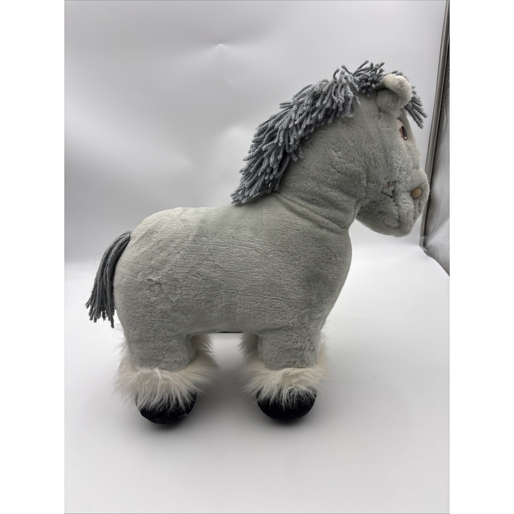 Vintage Cabbage Patch Kids Show Pony 1984 Gray Plush Horse Toy